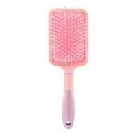 Массажная щетка Fashion Candy Massage Comb для укладки волос прямоугольная розовая
