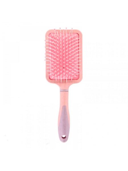 Массажная щетка Fashion Candy Massage Comb для укладки волос прямоугольная розовая