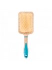Массажная щетка Fashion Candy Massage Comb для укладки волос прямоугольная желтая