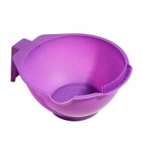 Миска для фарби для волосся, кератину кругла прозора (MP3) фіолетова