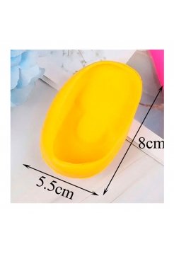 Защитные накладки на уши силиконовые (пара) желтые