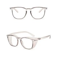 Стильные защитные очки для парикмахера, мастера маникюра с незапотевающим покрытием и защитой от ультрафиолета UV 400 серые