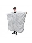 Парикмахерская накидка пеньюар для клиента на кнопках с силиконовым воротничком полоски полиэстер, 160х150 см