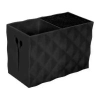 Настольная подставка-держатель для парикмахерского инструмента, ножниц двойная черная