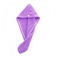 Рушник-тюрбан (чалма) для сушіння волосся Fast Dry Hair з мікрофібри бузковий