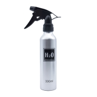 Пульверизатор розпилювач для волося H2O перукарський пластиковий 300 мл сріблястий