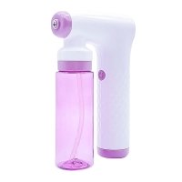 Нано-ионный распылитель-пульверизатор для волос парикмахерский Portable Air Brush автоматический беспроводной белый