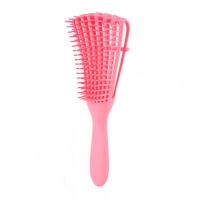Гребінець з регулюванням щетини для кучерявого волосся Flexi Detangling Brush рожевий