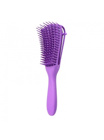 Гребінець з регулюванням щетини для кучерявого волосся Flexi Detangling Brush лиловий