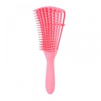 Гребінець з регулюванням щетини для кучерявого волосся Flexi Detangling Brush рожевий