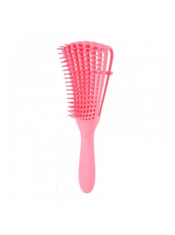 Гребінець з регулюванням щетини для кучерявого волосся Flexi Detangling Brush рожевий