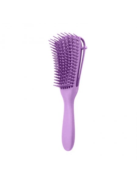 Расчёска с регулировкой щетины для вьющихся и курчавых волос Flexi Detangling Brush лиловая