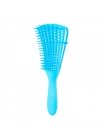 Гребінець з регулюванням щетини для кучерявого волосся Flexi Detangling Brush блакитний