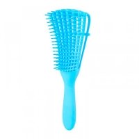 Гребінець з регулюванням щетини для кучерявого волосся Flexi Detangling Brush блакитний