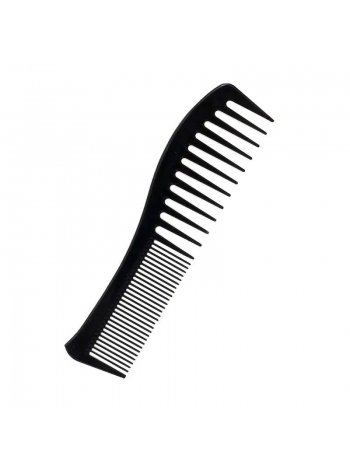 Гребінь для стрижки та укладання волосся Professional Hair Comb ABS двосторонній антистатичний термостійкий 19х5 см чорний