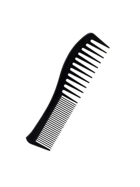 Гребінь для стрижки та укладання волосся Professional Hair Comb ABS двосторонній антистатичний термостійкий 19х5 см чорний