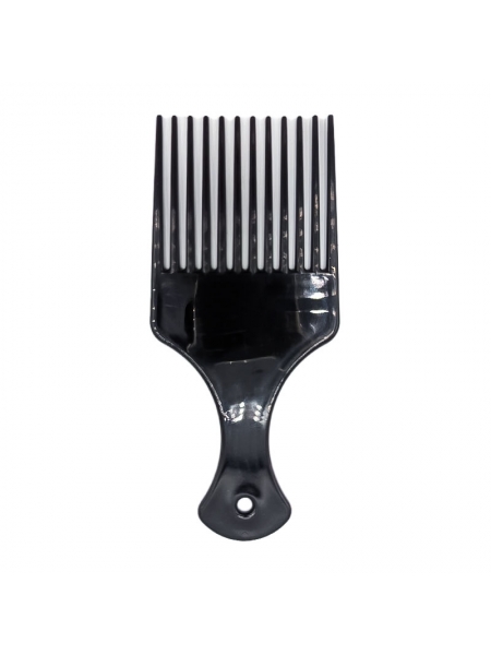 Гребень Professional Afro Hair Picker пластиковый черный термостойкий 168 мм 75539