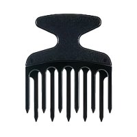 Гребінь для кучерявого і густого волосся Afro Hair picker пластиковий чорний 128 мм (HS 80239)