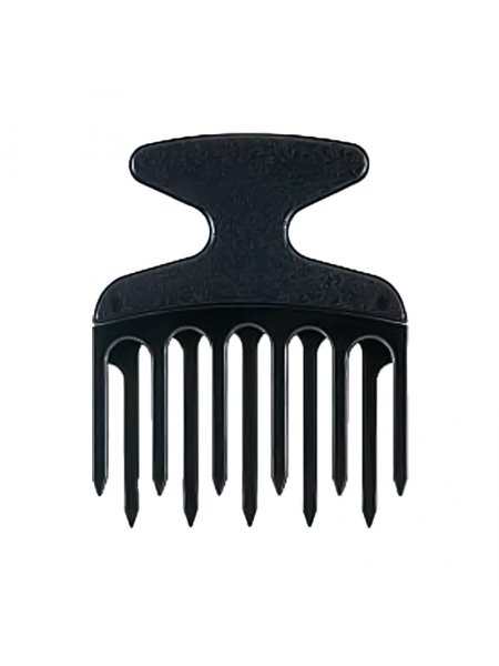 Гребень для кучерявых и густых волос Afro Hair picker пластиковый черный 128 мм (HS 80239)