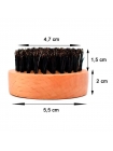 Щетка для фейда, бороды Barber Beard Brush для барбера, парикмахера круглая 5,5 см