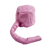 Шапка термо-колпак сушуар для сушки волос феном розовая