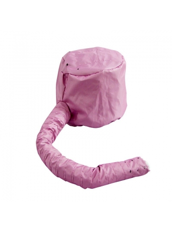 Шапка термо-колпак сушуар для сушки волос феном розовая