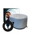 Электрическая термошапка сушуар Happy Hair Lux Spa Cap для масок, ламинирования и лечения волос в коробке серая