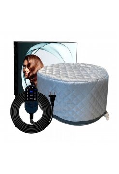 Електрична термошапка сушуар Happy Hair Lux Spa Cap для масок, ламінування і лікування волосся в коробці сіра