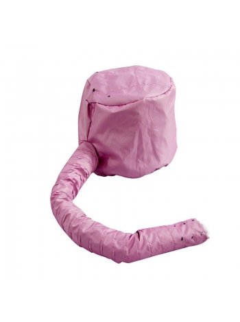 Шапка термо-ковпак сушуар для сушіння волосся феном рожева