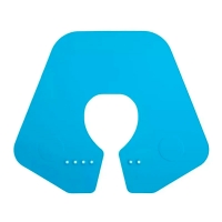 Воротник-утяжелитель милькоуп парикмахерский силиконовый Happy Hair синий