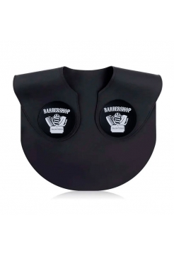 Комір-обважнювач для пеньюара Barbershop мількоуп перукарський для стрижки силіконовий чорний