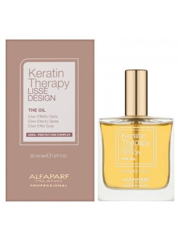 Кератинова олійка Alfaparf Lisse Design Keratin Therapy Oil для сухого і пошкодженого волосся 50 мл