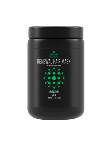 Маска "Восстановление" для поврежденных волос Anagana Renewal Mask for damaged hair, 1000 мл