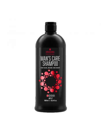 Шампунь «Мужской уход» для волос, бороды и тела Anagana Man’s Care Shampoo, 1000 мл