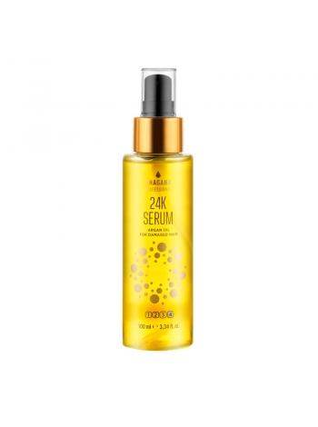 Флюид 24К "С мaслом аргaнии" для повреждeнных волос Anagana 24k аrgаn oil for dаmagеd hair, 100 мл