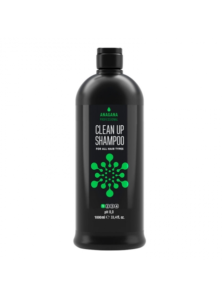  Шампунь "Глибоке очищення" для всіх типів волосся Anagana Clean Up Shampoo for all hair tipes, 1000 мл