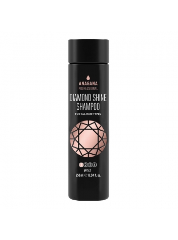 Шампунь «Бриллиантовый блеск» для всех типов волос Anagana Diamond Shine Shampoo, 250 мл