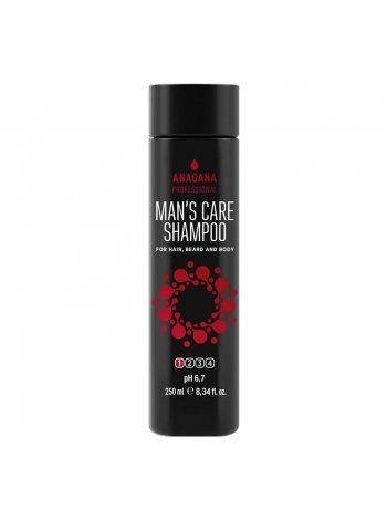 Шампунь «Мужской уход» для волос, бороды и тела Anagana Man’s Care Shampoo, 250 мл