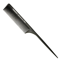 Toni&Guy тонкая карбоновая антистатическая расческа с тонкой ручкой, черная (06600) 