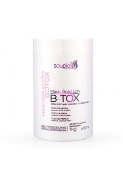 Ботокс для волосся SoupleLiss B-tox Mask Gold Liss випрямляючий, 1000 мл (заводська)