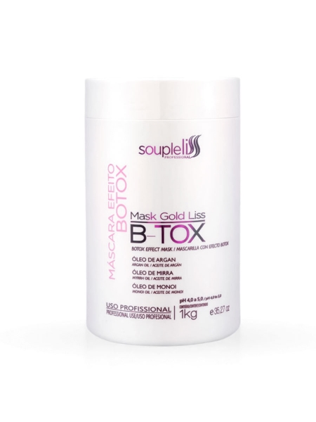 Ботокс для волосся SoupleLiss B-tox Mask Gold Liss випрямляючий