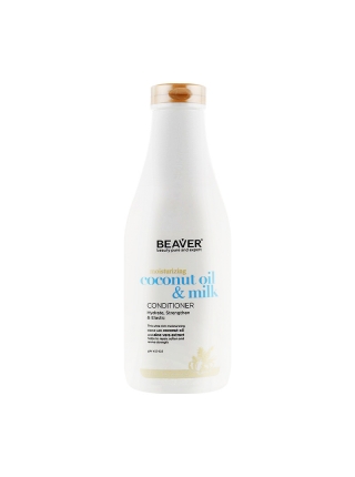 Розгладжуючий кондиціонер Beaver Coconut Oil & Milk Conditioner для сухого і неслухняного волосся з кокосовою олією