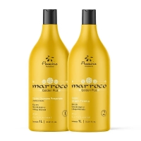 Розгладжуючий набір кератину для волосся Floractive Golden Selagem Plus, 2х100 г (розлив)