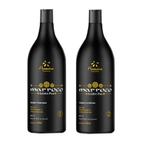 Набор Floractive Marroco Golden Plus шампунь и кондиционер для химически обработанных волос, 2х1000 мл (заводские)