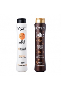 Набор кератина BOOM Cosmetics Coffee Straight для выпрямления волос