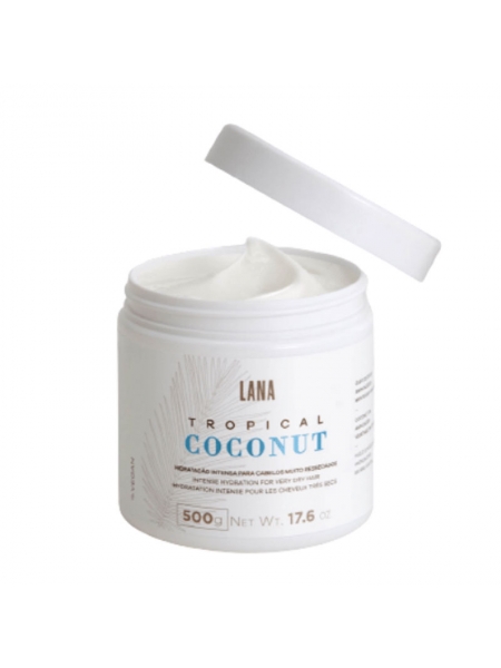 Маска Lana Brasiles Tropical Coconut Mask для інтенсивного зволоження волосся 500 г