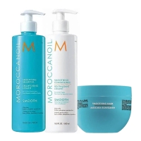 Разглаживающий набор MoroccanOil Smoothing шампунь, кондиционер и маска для волос