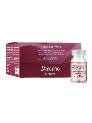 Кератиновий лосьйон Inebrya SheCare Extra Shine Lotion для сяйва волосся, 12 мл (1 ампула)