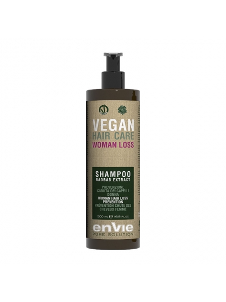 Зміцнюючий шампунь Envie Vegan Woman Loss Shampoo Baobab Extract проти випадіння волосся у жінок (EN850)