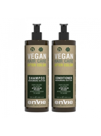 Набор Envie Vegan After Color Murumuru Butter шампунь и кондиционер для окрашенных волос (EN863/EN864), 2х250 г (разлив)